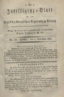 Intelligenz-Blatt für den Bezirk der Königlichen Regierung zu Danzig. 1841, No. 256 (2 November)