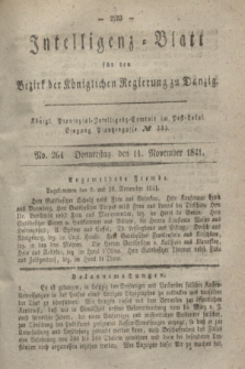 Intelligenz-Blatt für den Bezirk der Königlichen Regierung zu Danzig. 1841, No. 264 (11 November)
