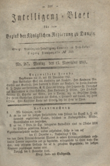 Intelligenz-Blatt für den Bezirk der Königlichen Regierung zu Danzig. 1841, No. 267 (15 November)