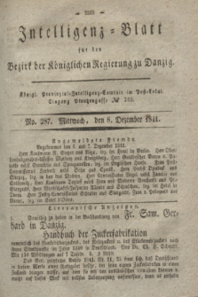 Intelligenz-Blatt für den Bezirk der Königlichen Regierung zu Danzig. 1841, No. 287 (8 Dezember)