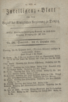 Intelligenz-Blatt für den Bezirk der Königlichen Regierung zu Danzig. 1841, No. 296 (18 Dezember) + dod.