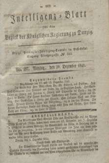 Intelligenz-Blatt für den Bezirk der Königlichen Regierung zu Danzig. 1841, No. 297 (20 Dezember) + dod.