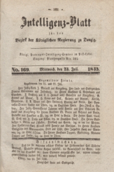 Intelligenz-Blatt für den Bezirk der Königlichen Regierung zu Danzig. 1845, No. 169 (23 Juli) + dod.