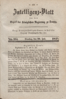Intelligenz-Blatt für den Bezirk der Königlichen Regierung zu Danzig. 1845, No. 174 (29 Juli)