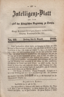 Intelligenz-Blatt für den Bezirk der Königlichen Regierung zu Danzig. 1845, No. 177 (1 August)