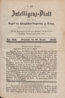 Intelligenz-Blatt für den Bezirk der Königlichen Regierung zu Danzig. 1845, No. 193 (20. August)