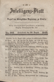Intelligenz-Blatt für den Bezirk der Königlichen Regierung zu Danzig. 1845, No. 202 (30 August) + dod.
