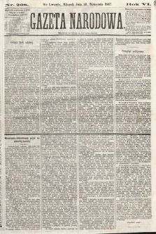 Gazeta Narodowa. 1867, nr 208
