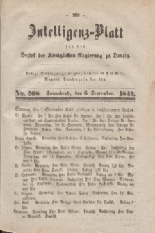 Intelligenz-Blatt für den Bezirk der Königlichen Regierung zu Danzig. 1845, No. 208 (6. September) + dod.