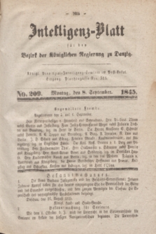 Intelligenz-Blatt für den Bezirk der Königlichen Regierung zu Danzig. 1845, No. 209 (8 September)