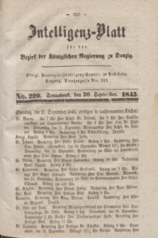 Intelligenz-Blatt für den Bezirk der Königlichen Regierung zu Danzig. 1845, No. 220 (20 September) + dod.