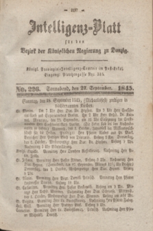 Intelligenz-Blatt für den Bezirk der Königlichen Regierung zu Danzig. 1845, No. 226 (27 September) + dod.