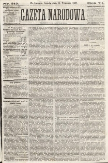 Gazeta Narodowa. 1867, nr 212