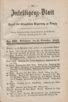 Intelligenz-Blatt für den Bezirk der Königlichen Regierung zu Danzig. 1845, No. 268 (15 November) + dod.
