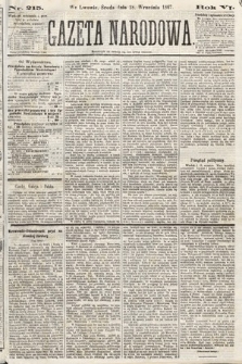 Gazeta Narodowa. 1867, nr 215