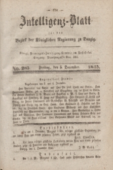 Intelligenz-Blatt für den Bezirk der Königlichen Regierung zu Danzig. 1845, No. 285 (5 December)