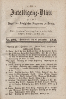 Intelligenz-Blatt für den Bezirk der Königlichen Regierung zu Danzig. 1845, No. 286 (6 December) + dod.