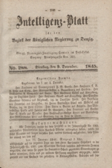 Intelligenz-Blatt für den Bezirk der Königlichen Regierung zu Danzig. 1845, No. 288 (9 December)