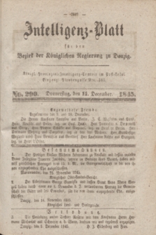 Intelligenz-Blatt für den Bezirk der Königlichen Regierung zu Danzig. 1845, No. 290 (11 December)