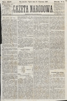 Gazeta Narodowa. 1867, nr 217