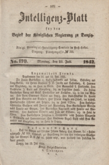 Intelligenz-Blatt für den Bezirk der Königlichen Regierung zu Danzig. 1842, No. 170 (25 Juli)