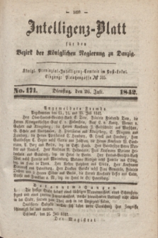 Intelligenz-Blatt für den Bezirk der Königlichen Regierung zu Danzig. 1842, No. 171 (26 Juli)