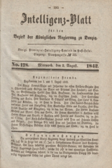 Intelligenz-Blatt für den Bezirk der Königlichen Regierung zu Danzig. 1842, No. 178 (3 August) + dod.