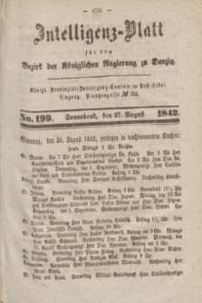 Intelligenz-Blatt für den Bezirk der Königlichen Regierung zu Danzig. 1842, No. 199 (27 August) + dod.
