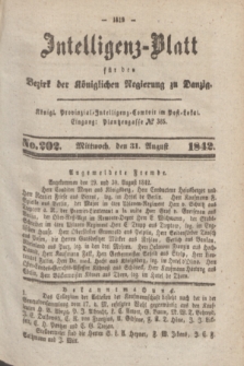 Intelligenz-Blatt für den Bezirk der Königlichen Regierung zu Danzig. 1842, No. 202 (31 August)