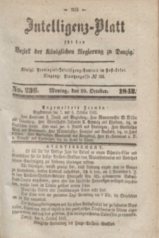 Intelligenz-Blatt für den Bezirk der Königlichen Regierung zu Danzig. 1842, No. 236 (10 Oktober)