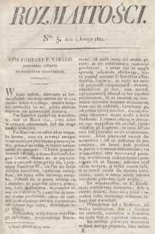 Rozmaitości : oddział literacki Gazety Lwowskiej. 1824, nr 5