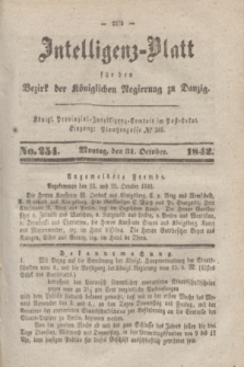 Intelligenz-Blatt für den Bezirk der Königlichen Regierung zu Danzig. 1842, No. 254 (31 October)