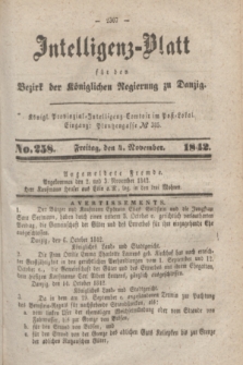 Intelligenz-Blatt für den Bezirk der Königlichen Regierung zu Danzig. 1842, No. 258 (4 November)