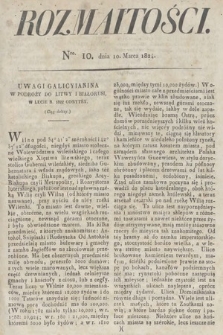 Rozmaitości : oddział literacki Gazety Lwowskiej. 1824, nr 10