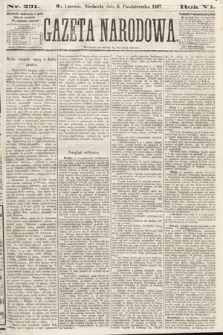 Gazeta Narodowa. 1867, nr 231