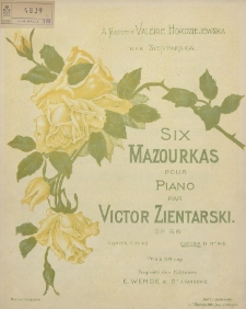 Six mazourkas : pour piano : op. 56. Cah. 2, No 4-6