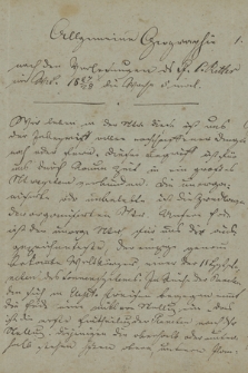 „Allgemeine Geographie nach den Vorlesungen des Pf. C[arl] Ritter im W[inter] S[emestr] 1827/28”. Notatki Karola Libelta z wykładów na Uniwersytecie Berlińskim