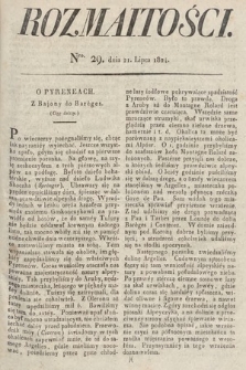 Rozmaitości : oddział literacki Gazety Lwowskiej. 1824, nr 29