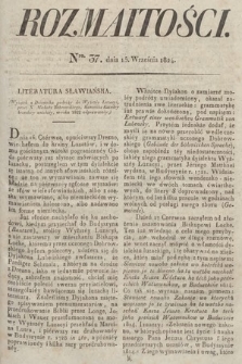 Rozmaitości : oddział literacki Gazety Lwowskiej. 1824, nr 37