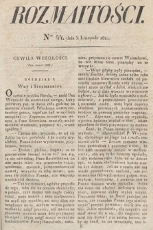 Rozmaitości : oddział literacki Gazety Lwowskiej. 1824, nr 44