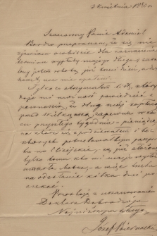 Listy do dra Adama Markiewicza z lat 1862-1896