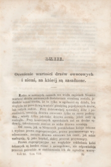 Ziemianin : pismo poświęcone rolnictwu i przemysłowi. R.3, T.8, [poszyt 8] ([sierpień] 1852) + wkładka