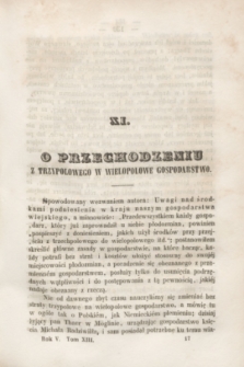 Ziemianin : pismo poświęcone rolnictwu i przemysłowi. R.5, T.13, [poszyt 3] ([marzec] 1854) + wkładka