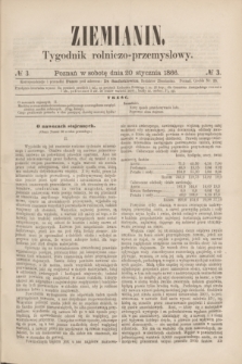Ziemianin : tygodnik rolniczo-przemysłowy. 1866, № 3 (20 stycznia)