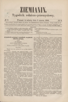 Ziemianin : tygodnik rolniczo-przemysłowy. 1866, № 9 (3 marca)