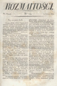 Rozmaitości : oddział literacki Gazety Lwowskiej. 1822, nr 14