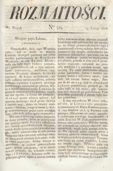 Rozmaitości : oddział literacki Gazety Lwowskiej. 1822, nr 20