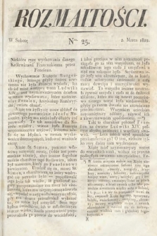 Rozmaitości : oddział literacki Gazety Lwowskiej. 1822, nr 25