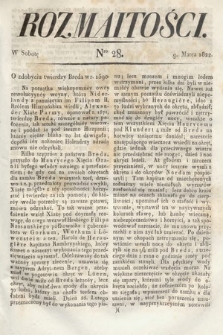 Rozmaitości : oddział literacki Gazety Lwowskiej. 1822, nr 28