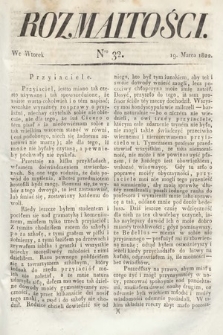 Rozmaitości : oddział literacki Gazety Lwowskiej. 1822, nr 32